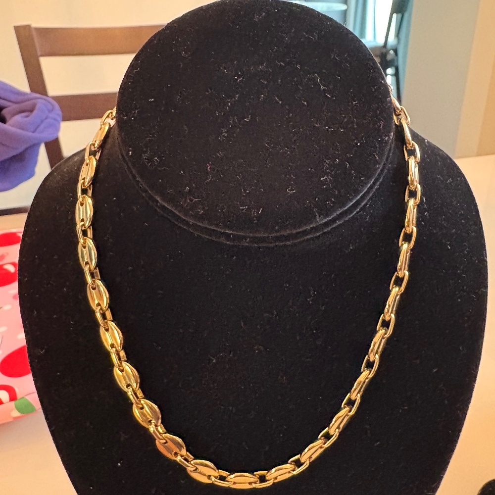 Goldtone Anchor Link Chain